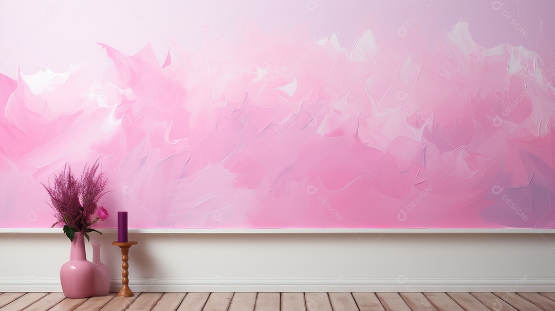 Fundo de pintura de arte aquarela rosa bebê