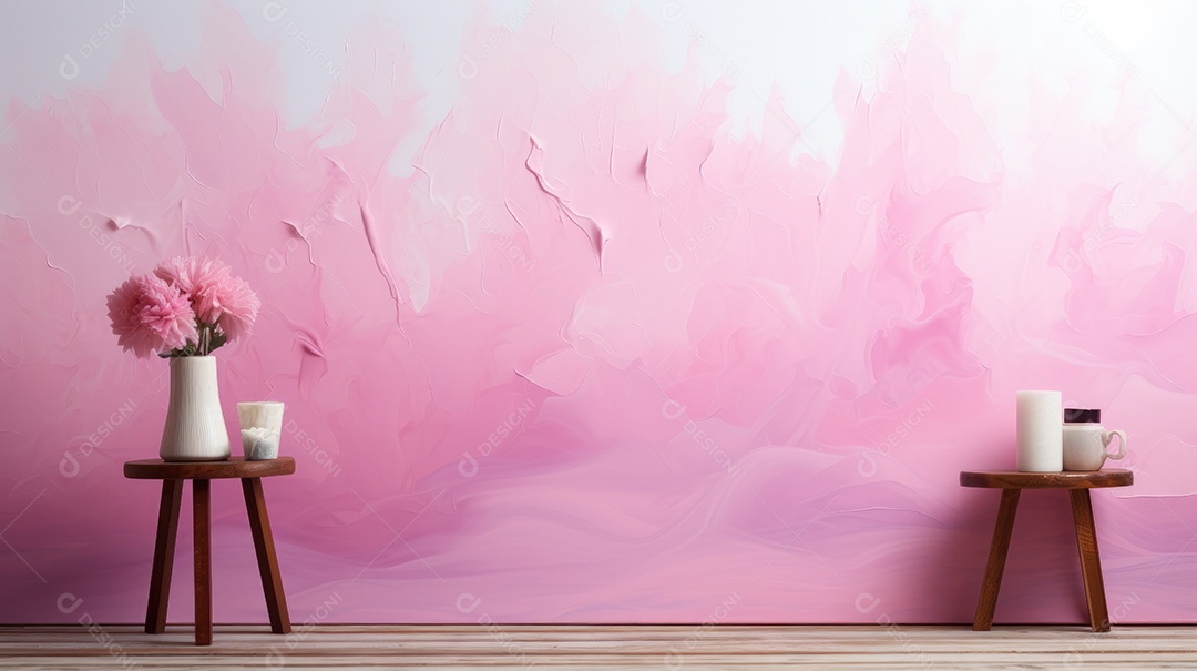 Fundo de pintura de arte aquarela rosa bebê