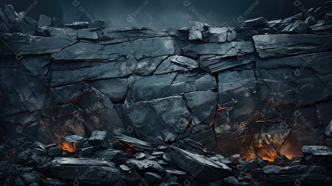 Madeira com fogo aceso no meio e um fundo preto