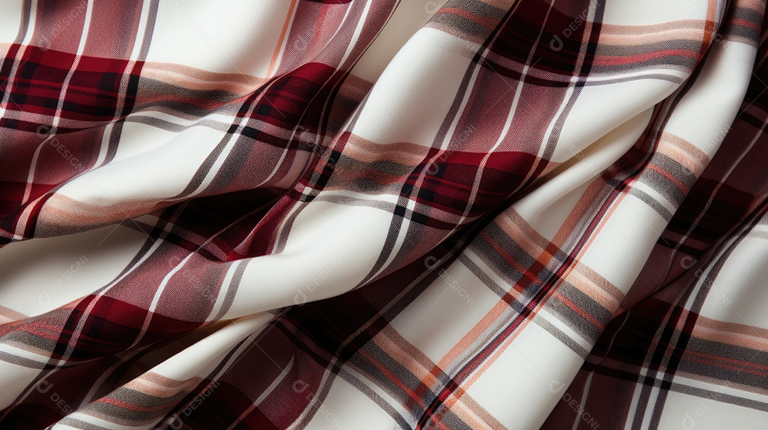 Linda tartan escocesa em um fundo branco leitoso