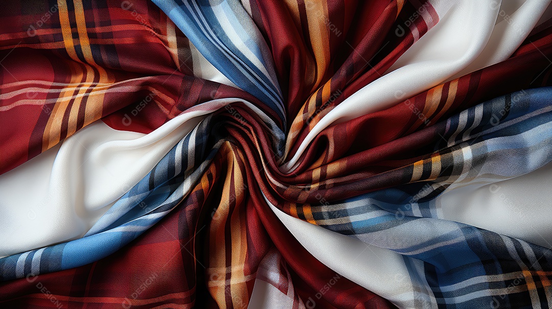 Linda tartan escocesa em um fundo branco leitoso