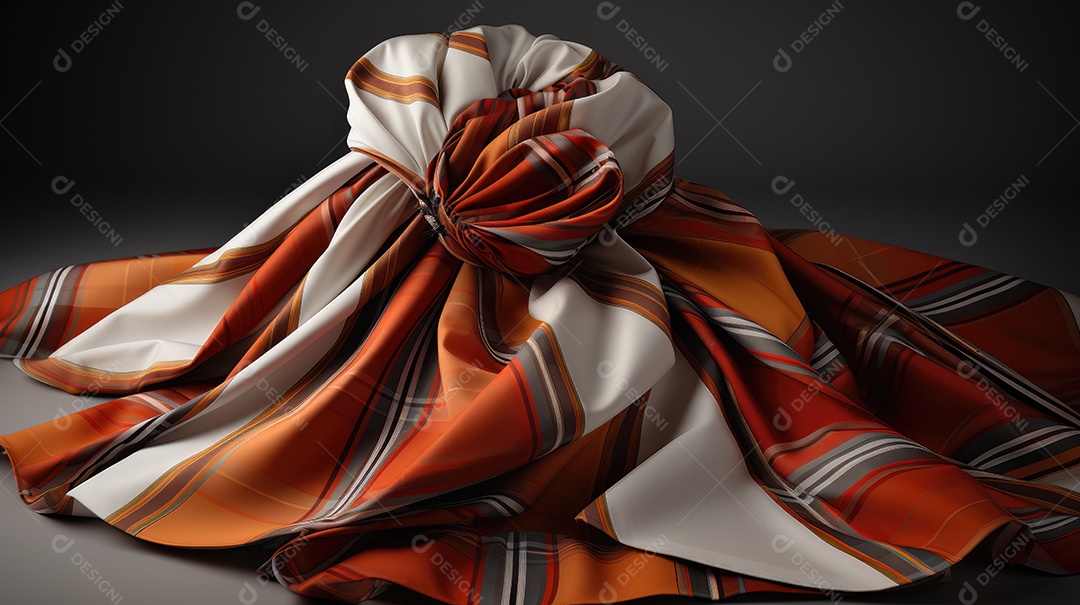 Linda tartan escocesa em um fundo branco leitoso