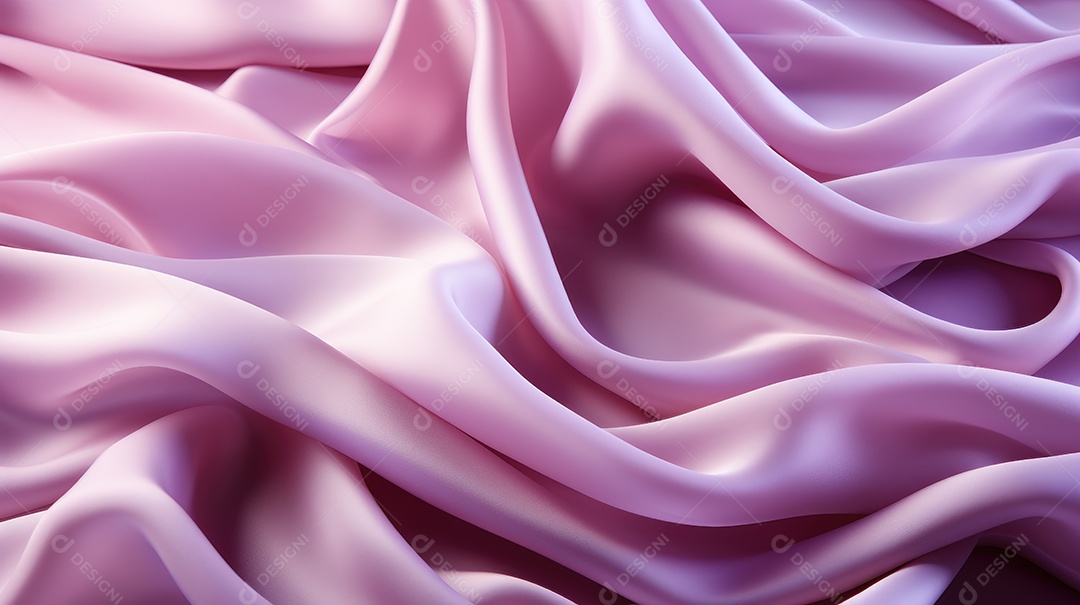 Lindo pano branco violeta roxo pastel de seda flutuando voando no ar