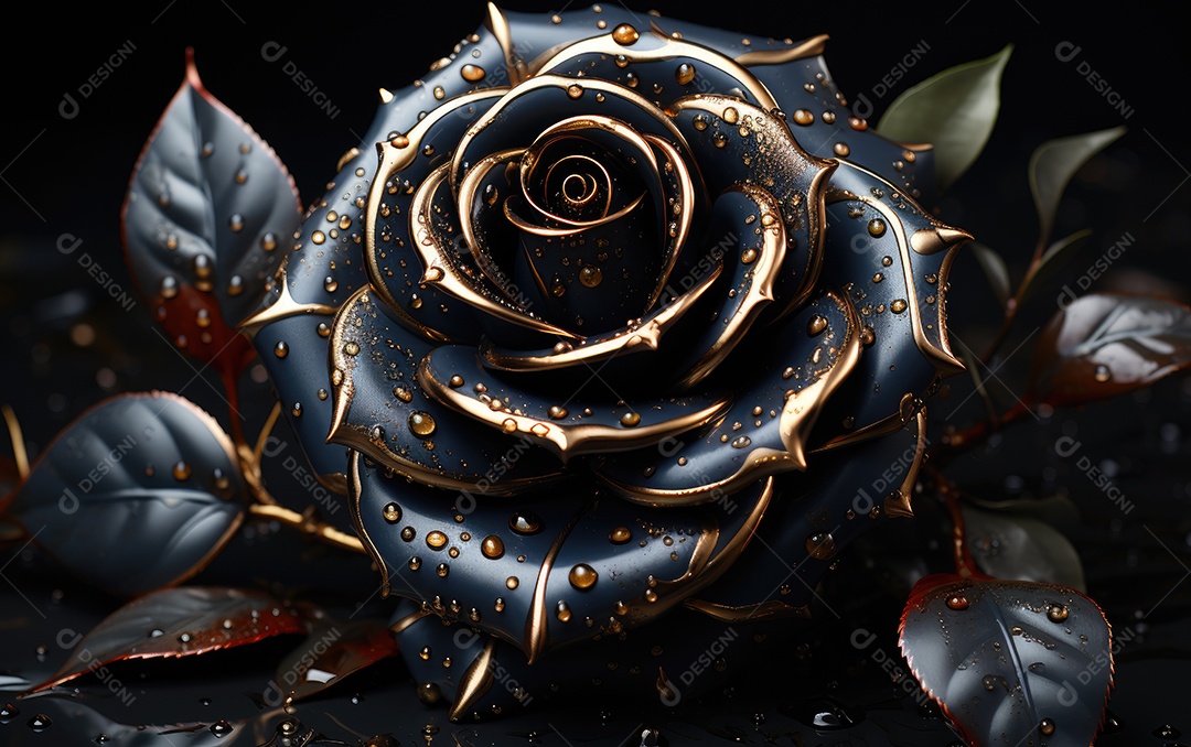 Fundo de rosas negra