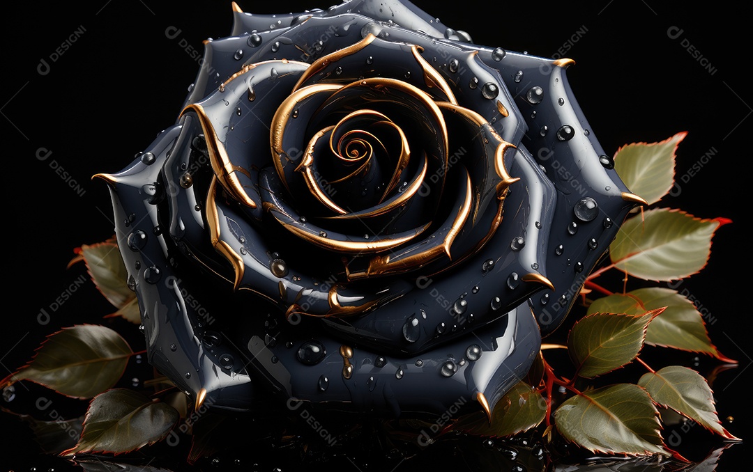 Fundo de rosas negra