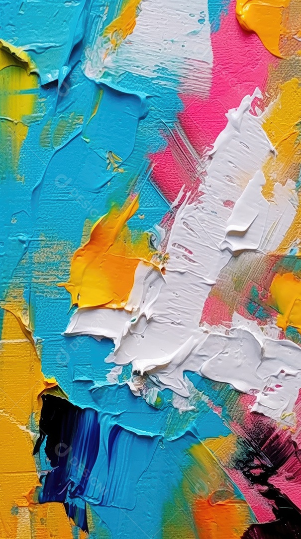 Padrão de arte de pintura texturizada colorida