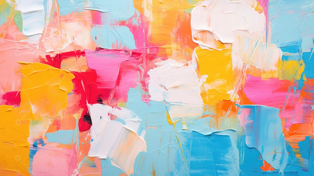 Padrão de arte de pintura texturizada colorida