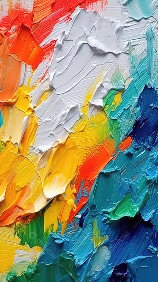 Padrão de arte de pintura texturizada colorida