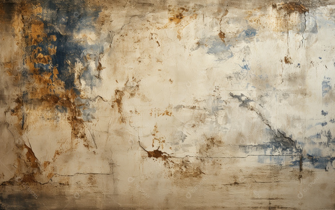 Textura de parede velha descascando tintura