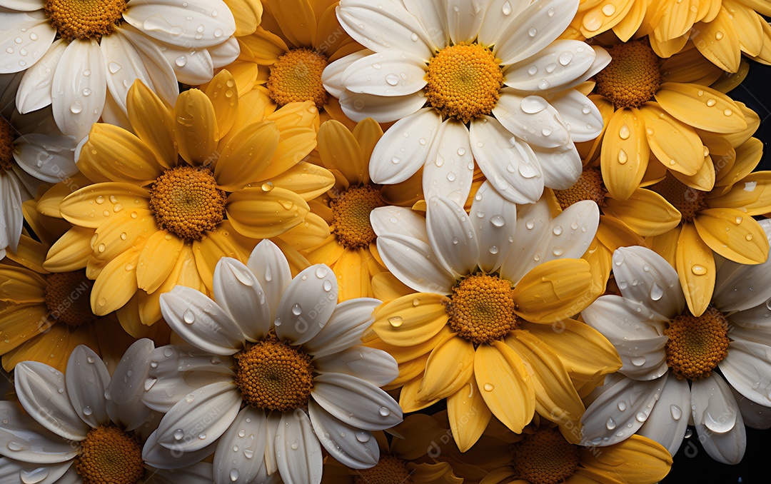 Lindas flores de margaridas