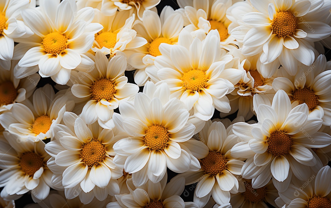 Fundo de flores margarida