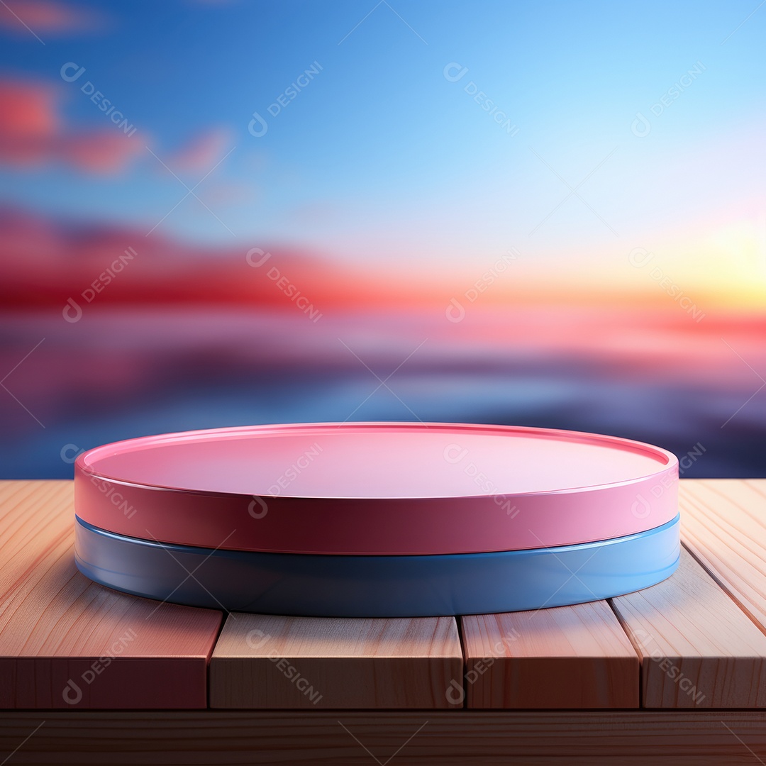 Topo vazio da mesa de pedra natural isolado no fundo colorido