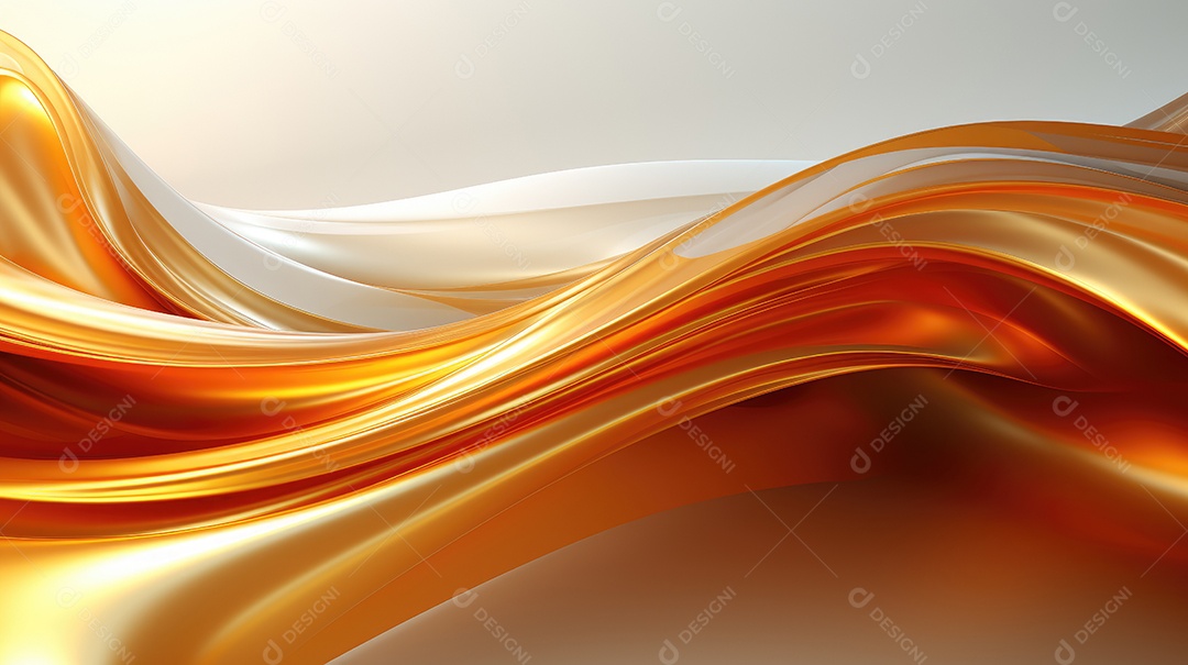 Movimento dinâmico dourado do lenço de seda