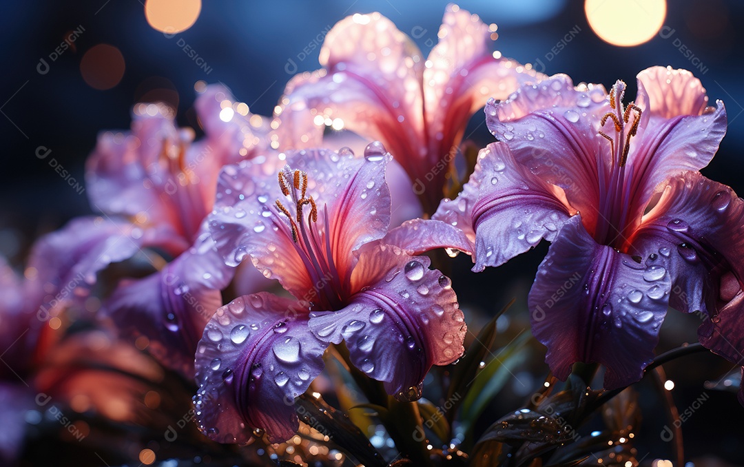 Fundo de flores de íris