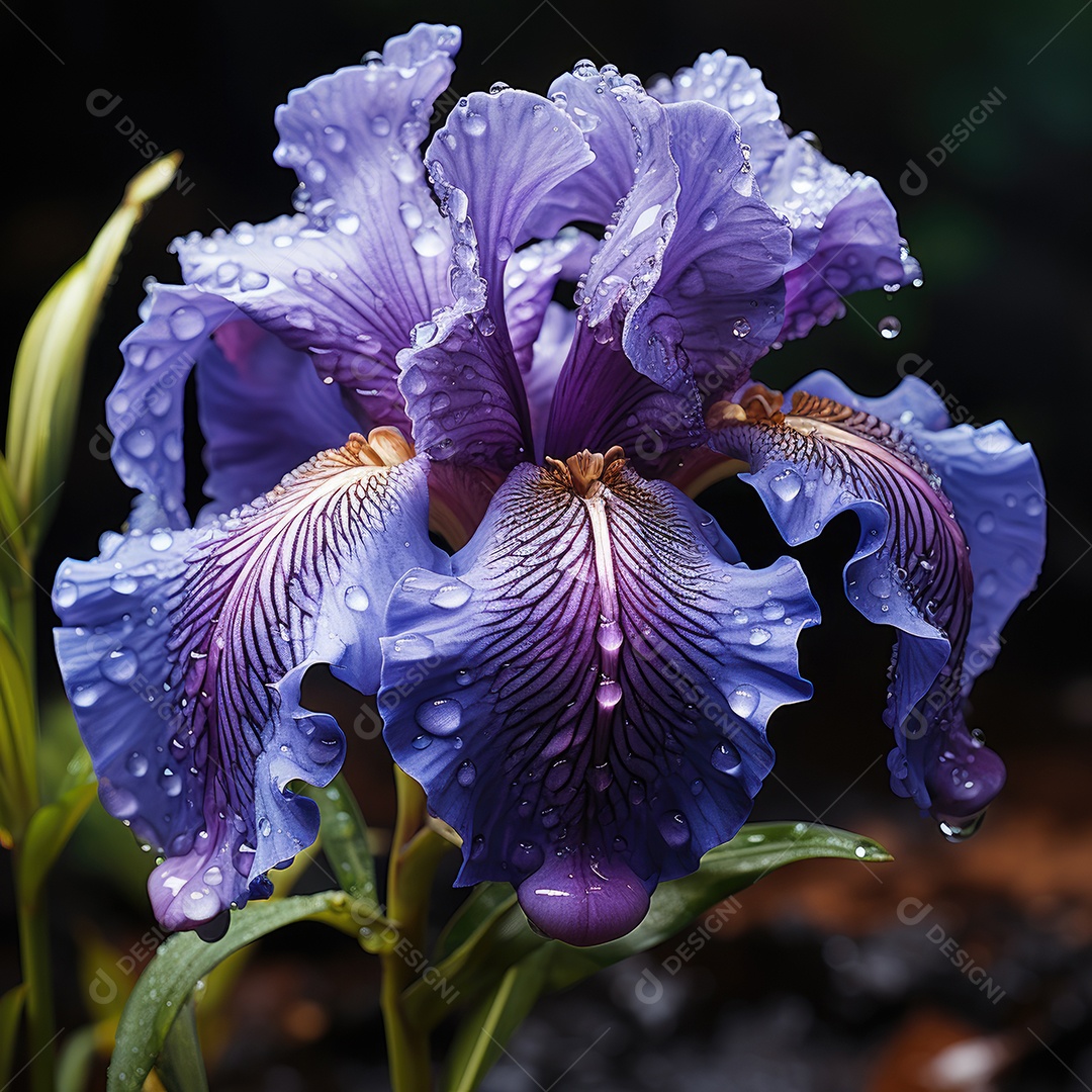 Fundo de flores de íris