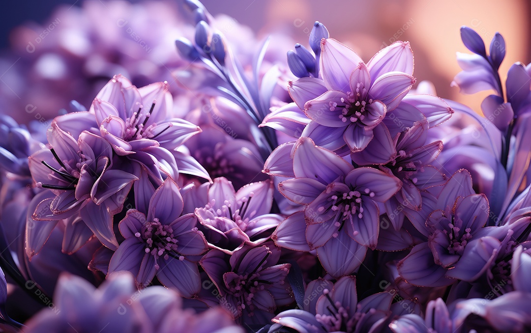 Fundo de flores de lavanda