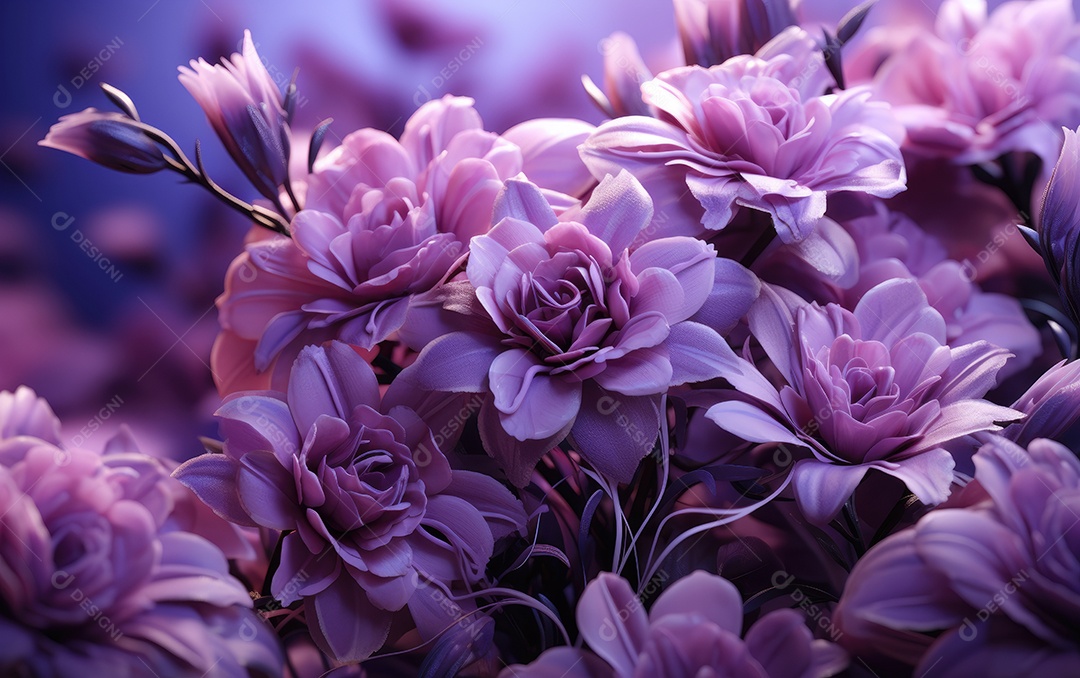 Fundo de flores de lavanda