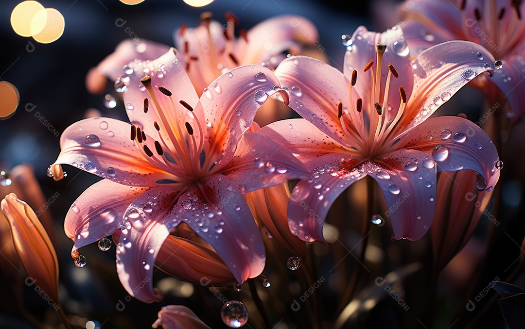 Flores de lírio linda