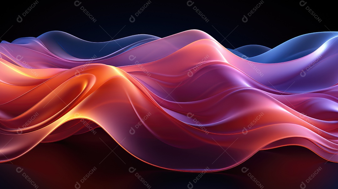 Fundo ondulado gradiente suave