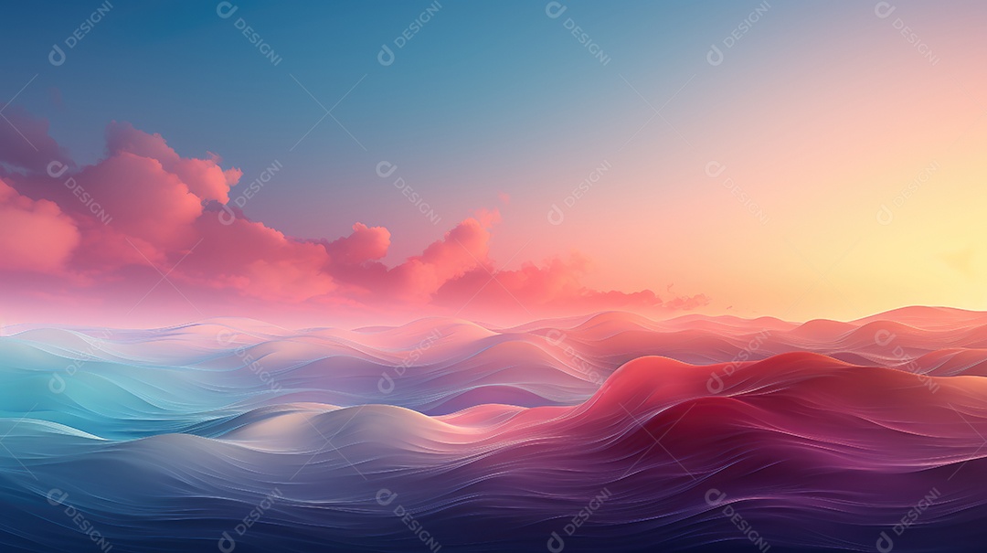 Fundo ondulado gradiente suave