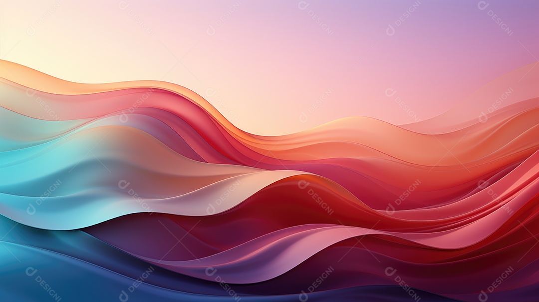 Fundo ondulado gradiente suave