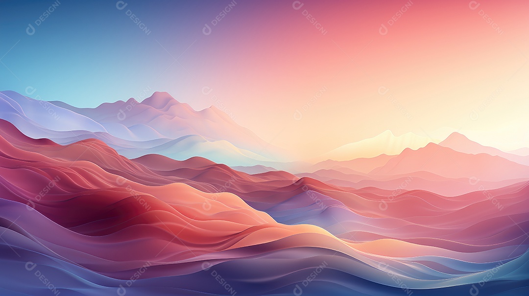 Fundo ondulado gradiente suave