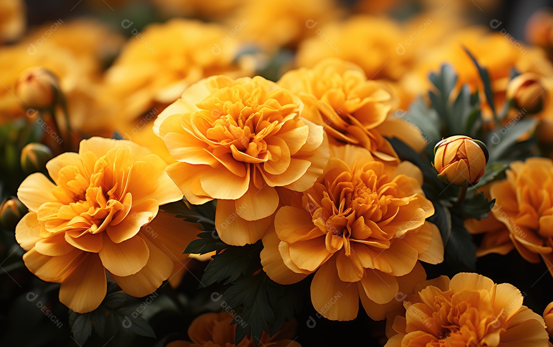 Fundo de flores de calêndula