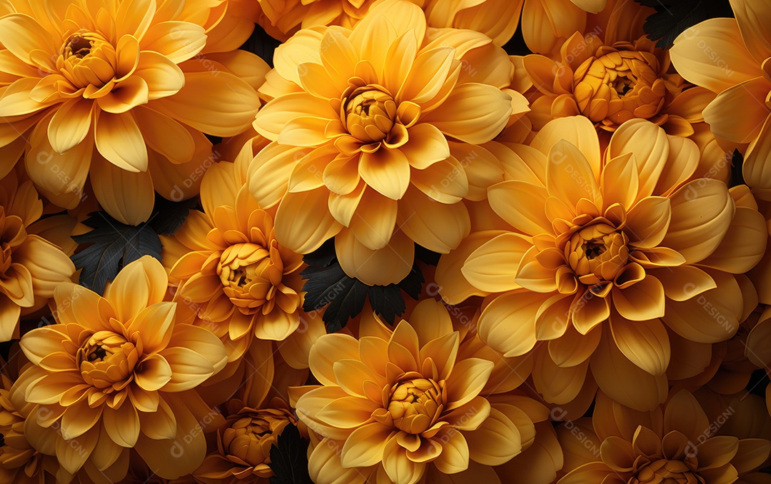 Fundo de flores de calêndula