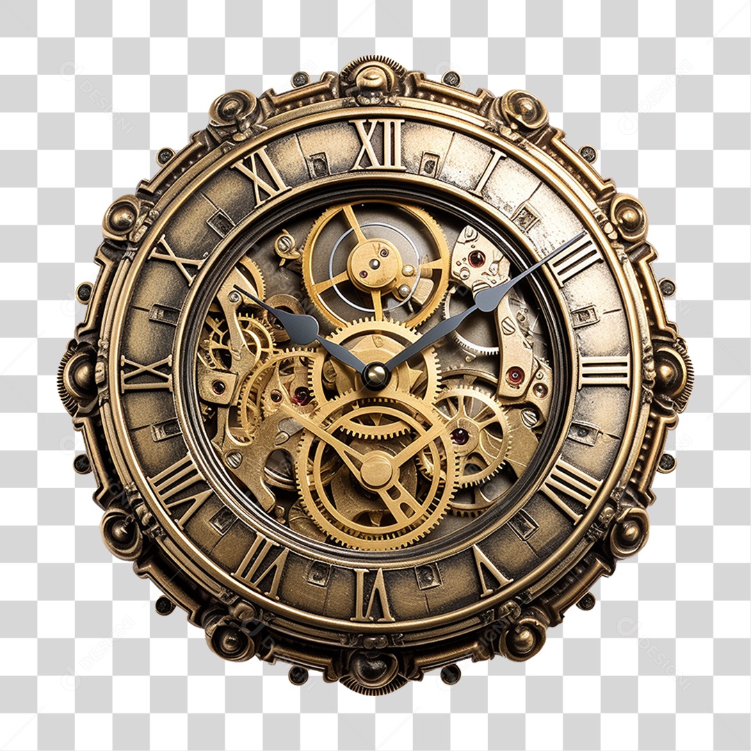 Relógio Retrô Antiguidade PNG Transparente