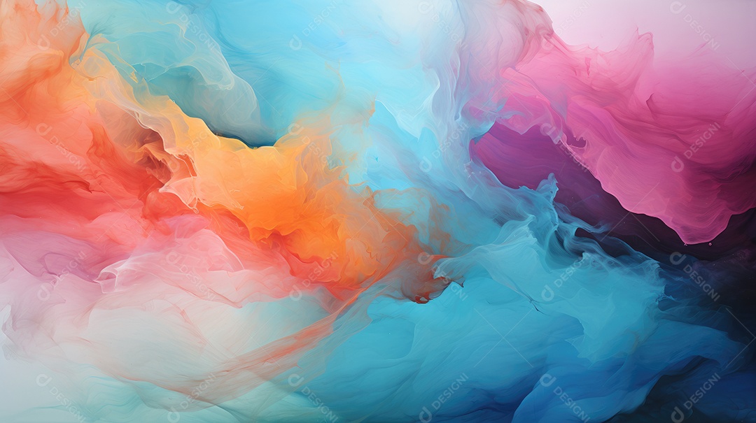 Fundo abstrato de pintura aquarela