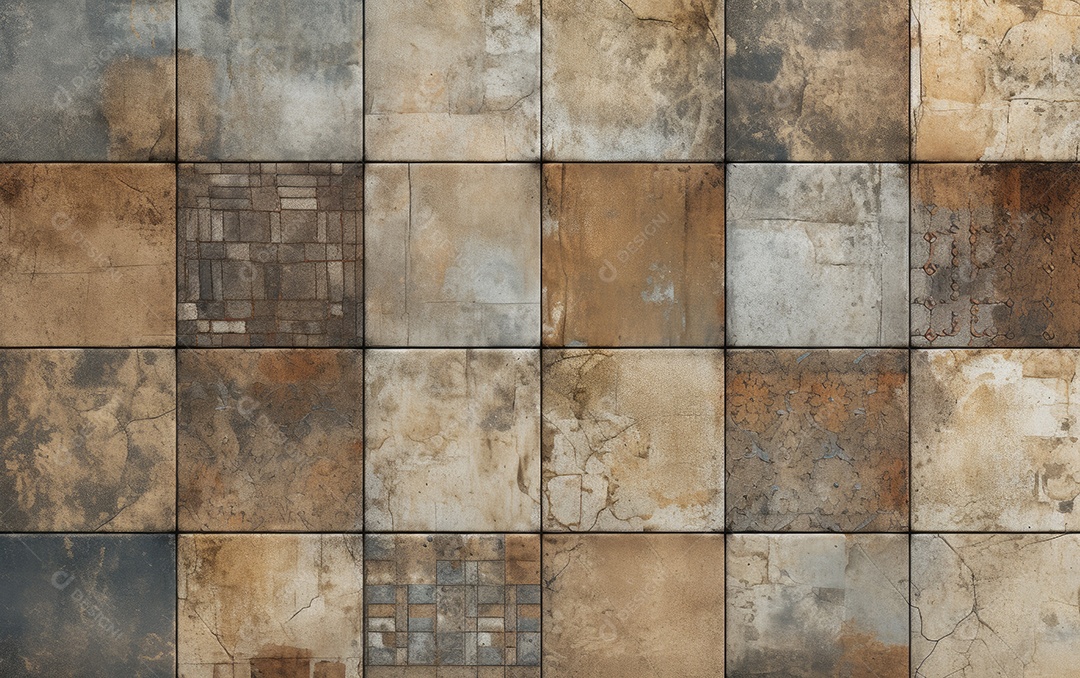 Textura fundo quadrado velho marrom cinza