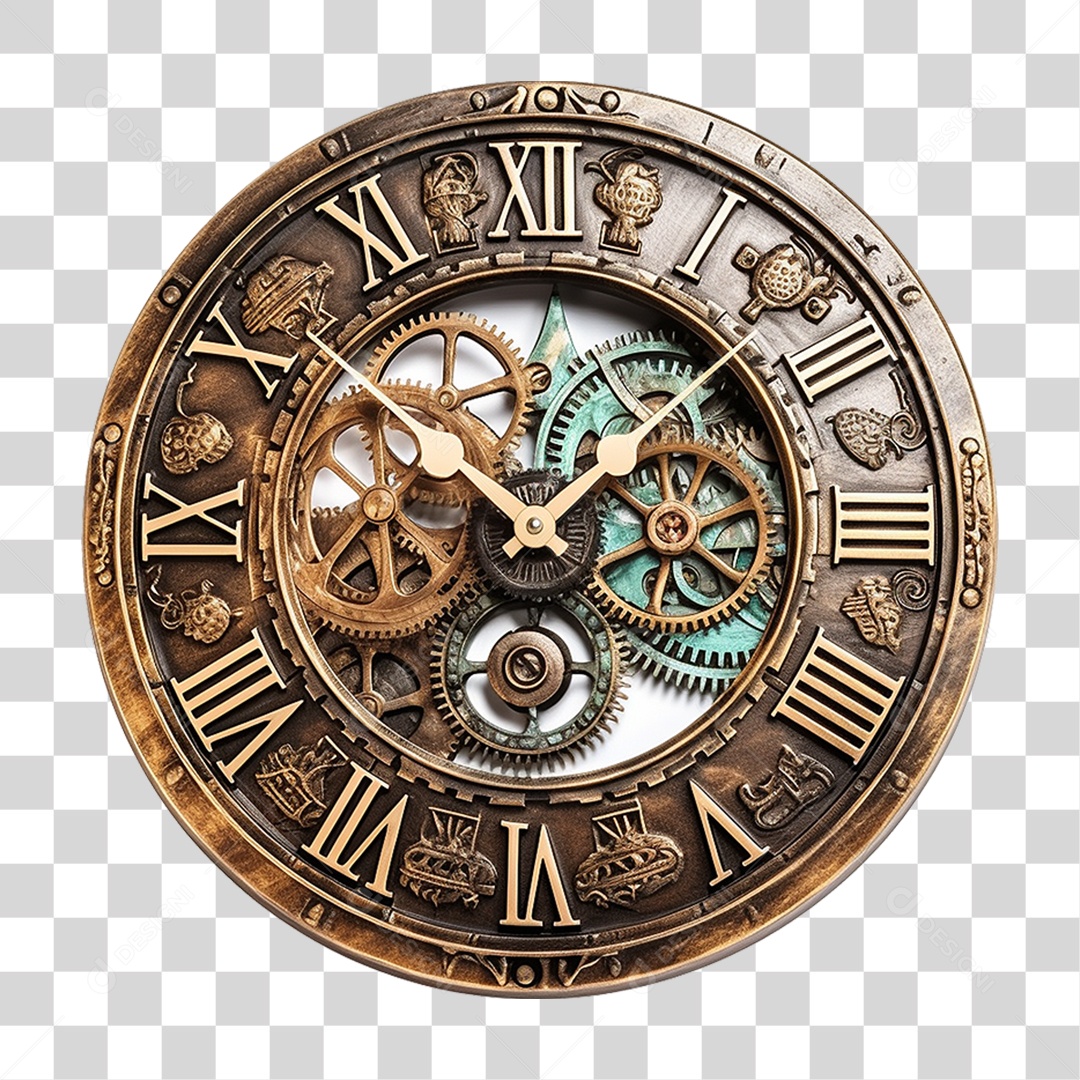 Relógio Retrô Antiguidade PNG Transparente