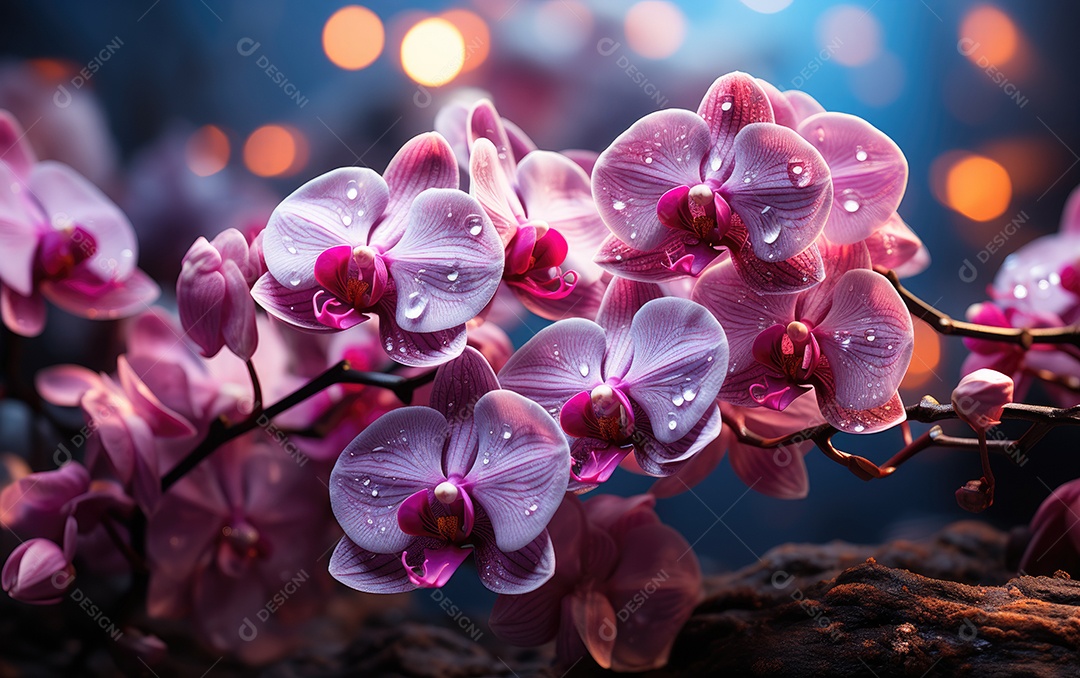 Fundo de flores petúnia