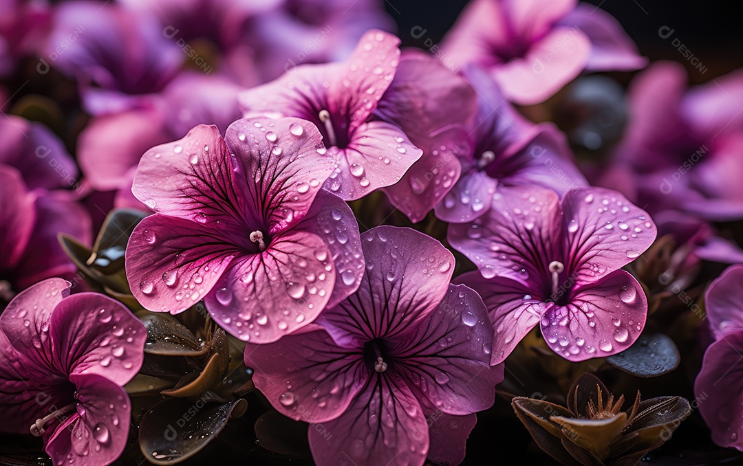 Fundo de flores petúnia