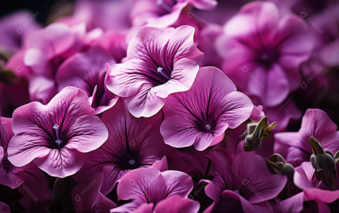 Fundo de flores de petunia