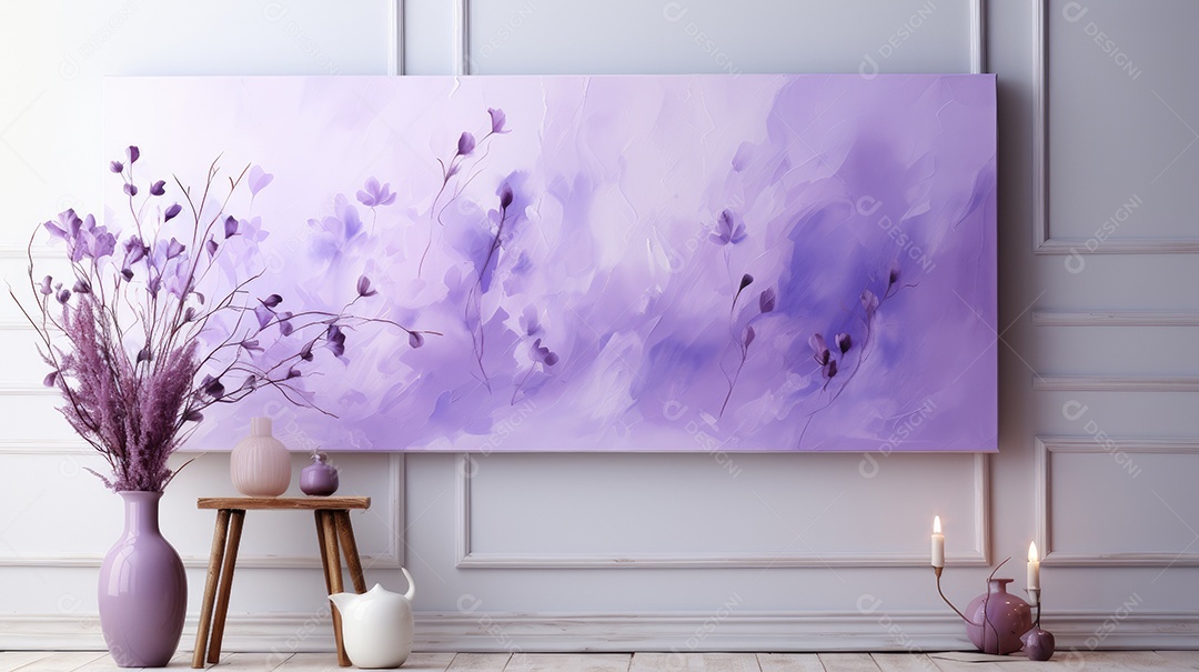 Pintura roxa abstrata