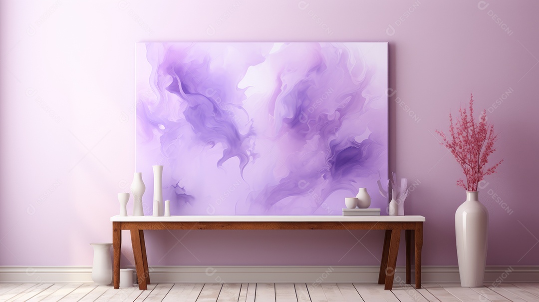 Pintura roxa abstrata