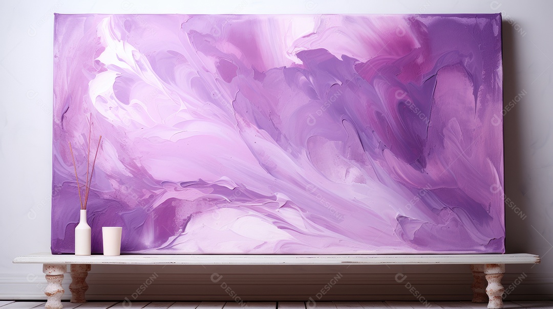 Pintura roxa abstrata