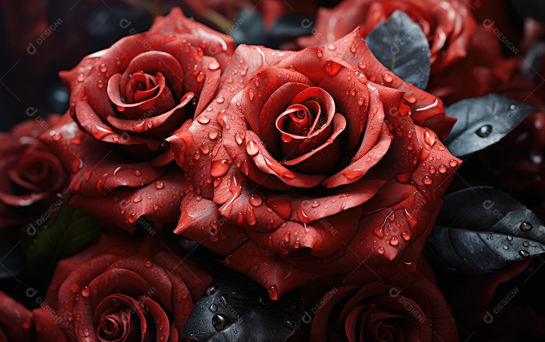 Fundo flores res rose