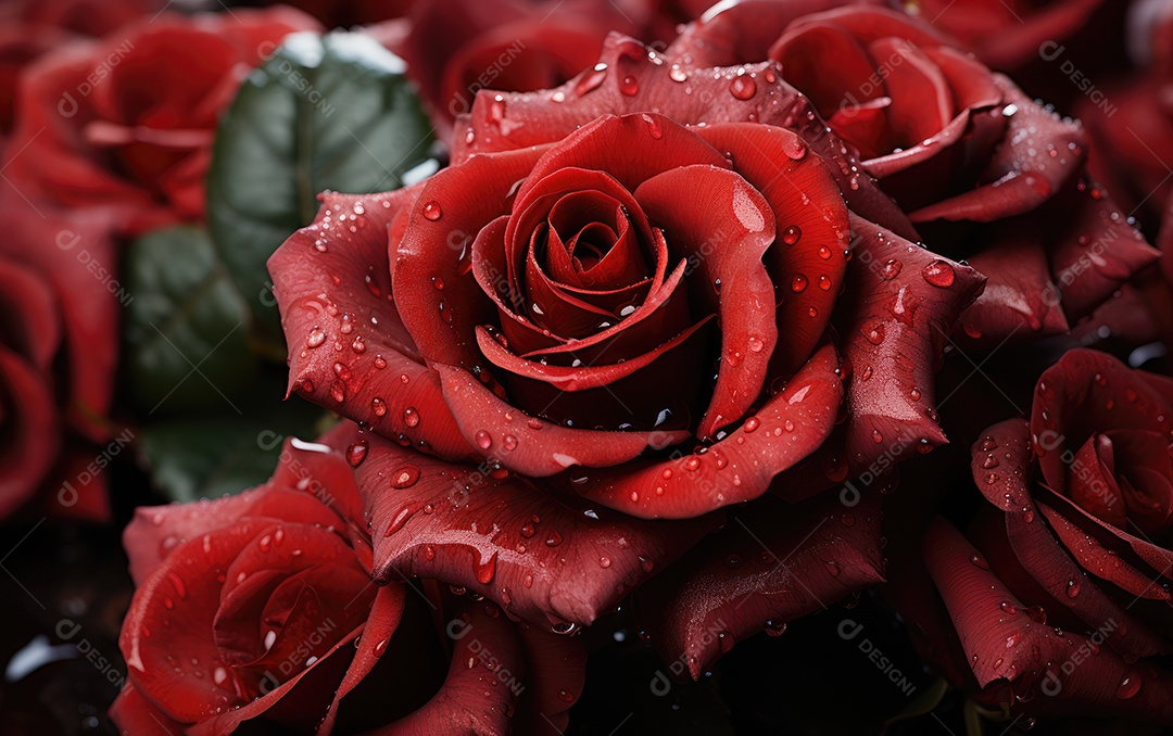 Fundo de flores res rose