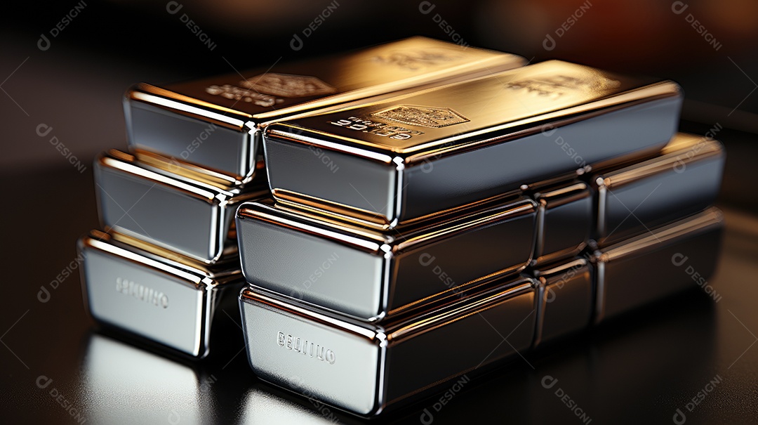 Fundo de barras de prata