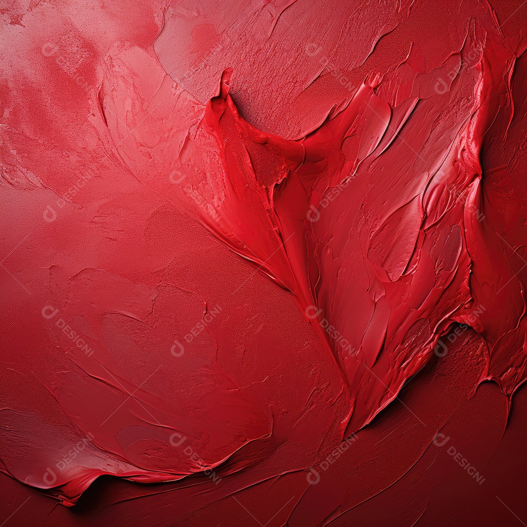 Fundo de pintura de arte abstrata vermelha