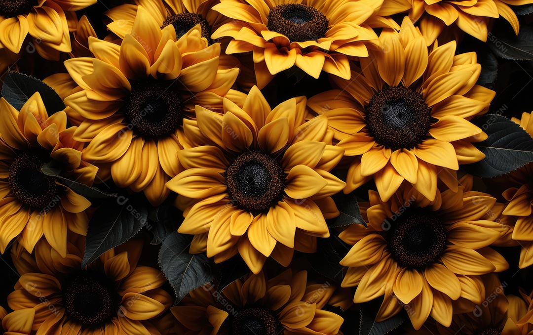 Linda flores amarela