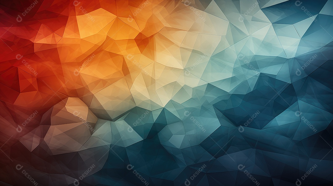 Arte abstrata colorida em formas geómetrica