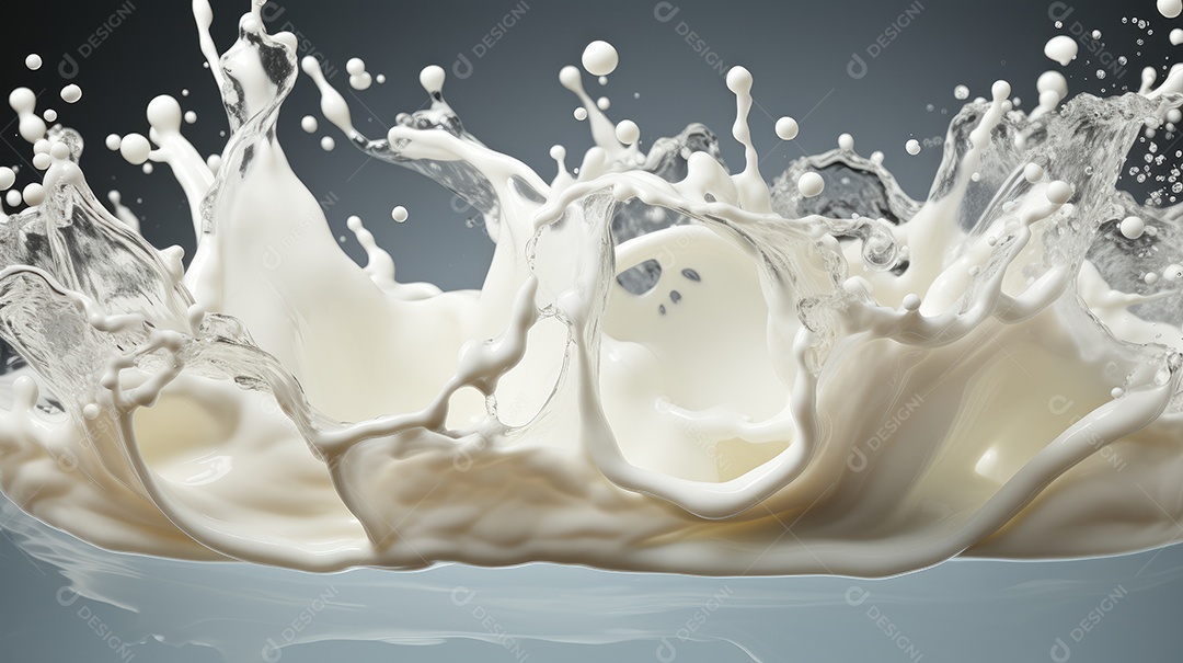 Fundo líquido de leite,