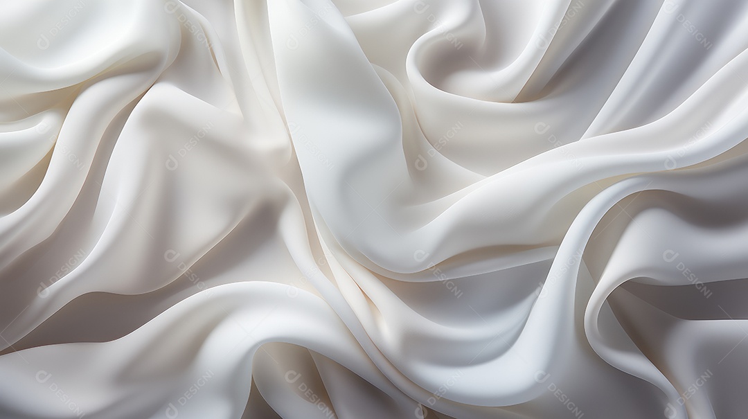 Fundo de ondas de seda branca
