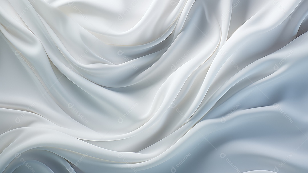 Fundo de ondas de seda branca