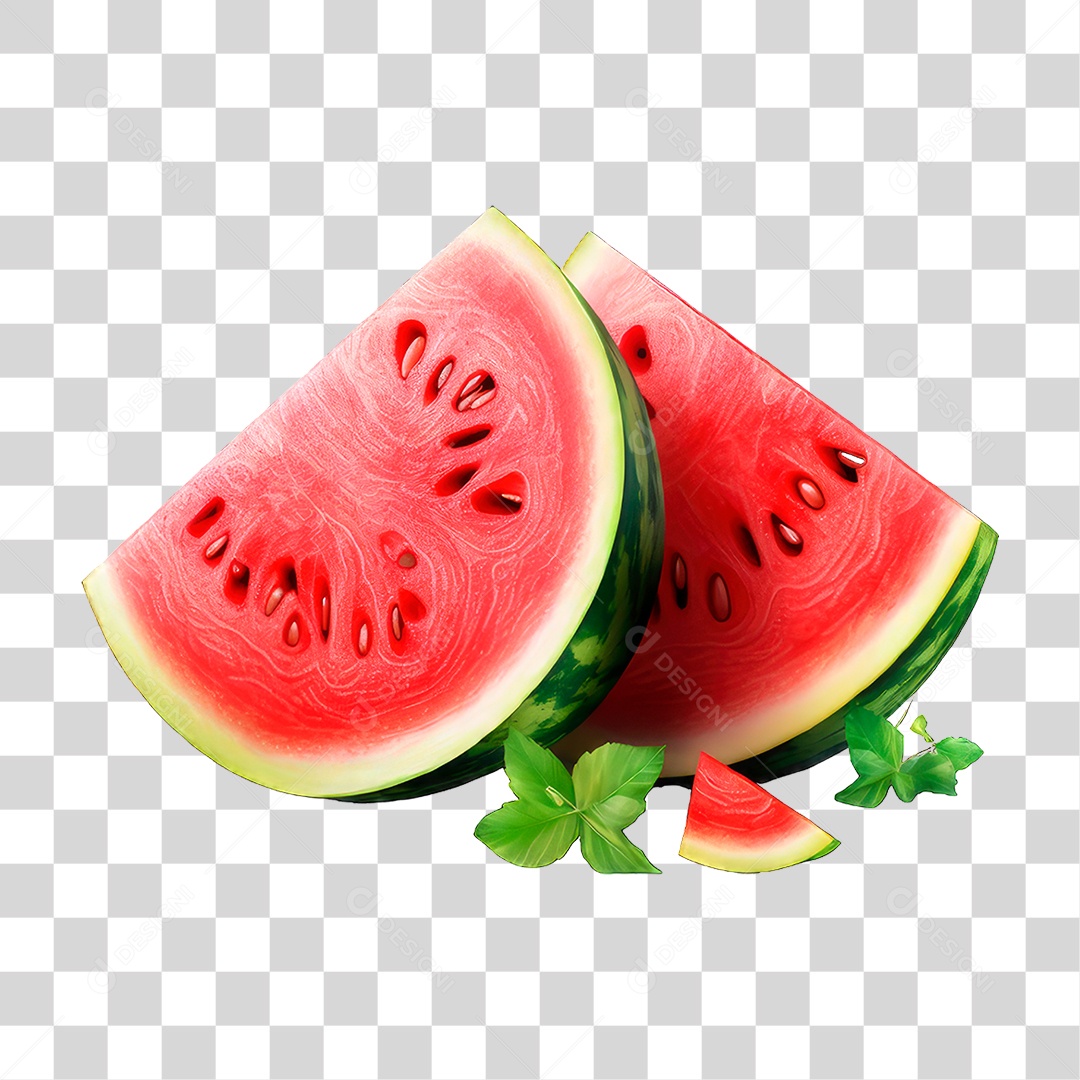 Fatia de Melancia PNG Transparente