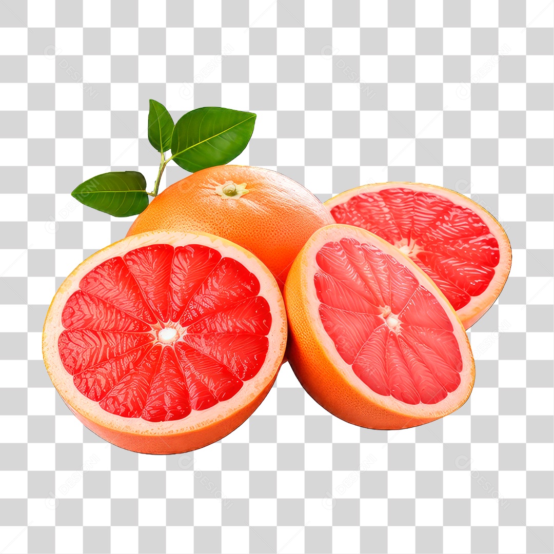 Fatias de Toranja PNG Transparente