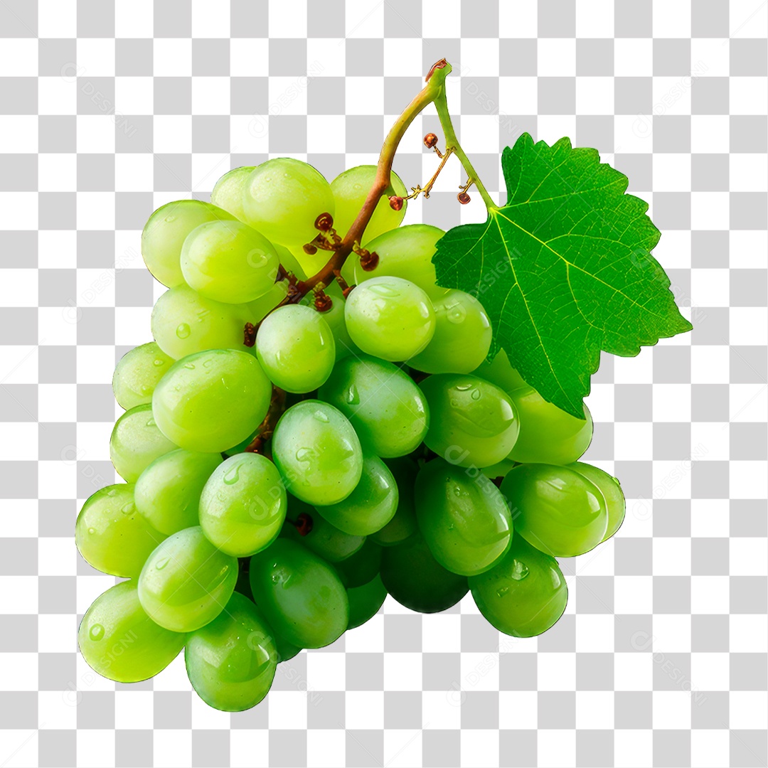 Cacho de Uva Verde PNG Transparente